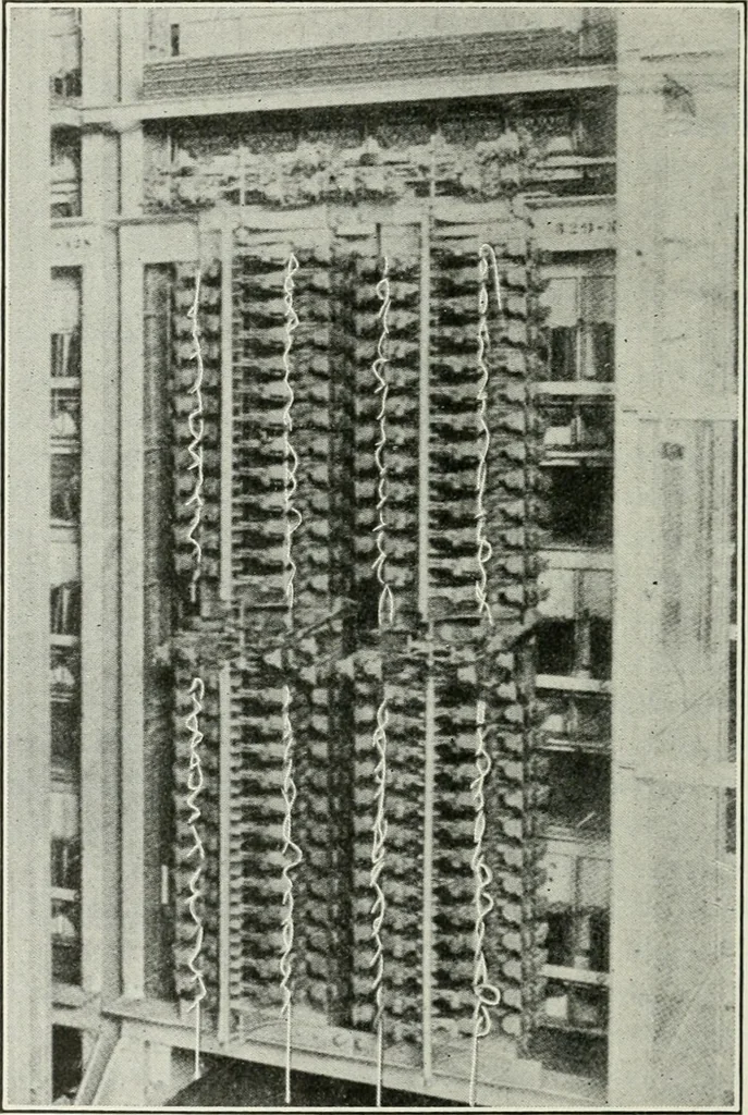 An illustration from Automatic telephony; a comprehensive treatise on automatic and semi-automatic systems, 1921, leaf 351