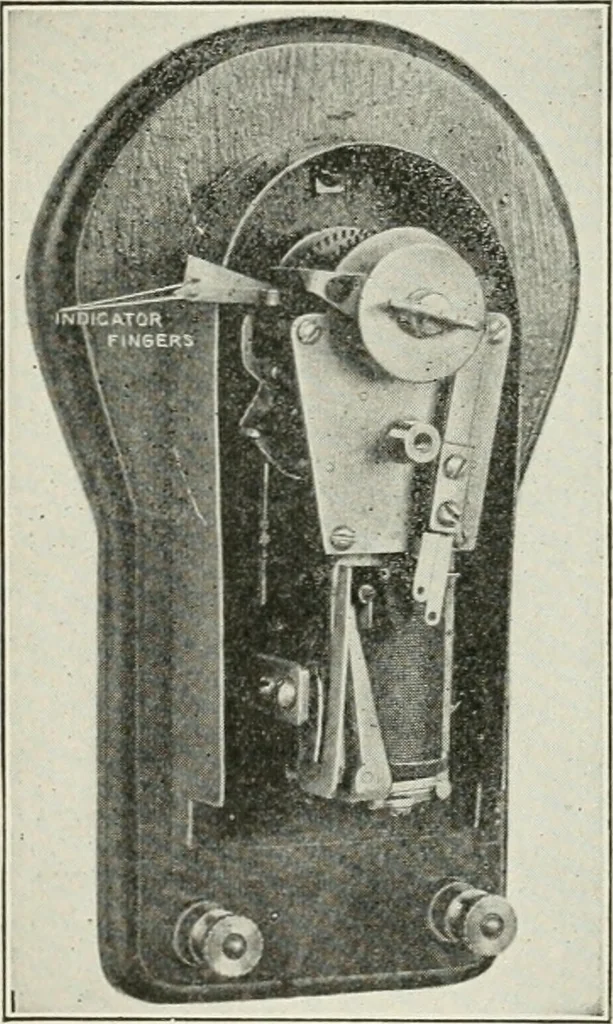 An illustration from Automatic telephony; a comprehensive treatise on automatic and semi-automatic systems, 1921, leaf 389