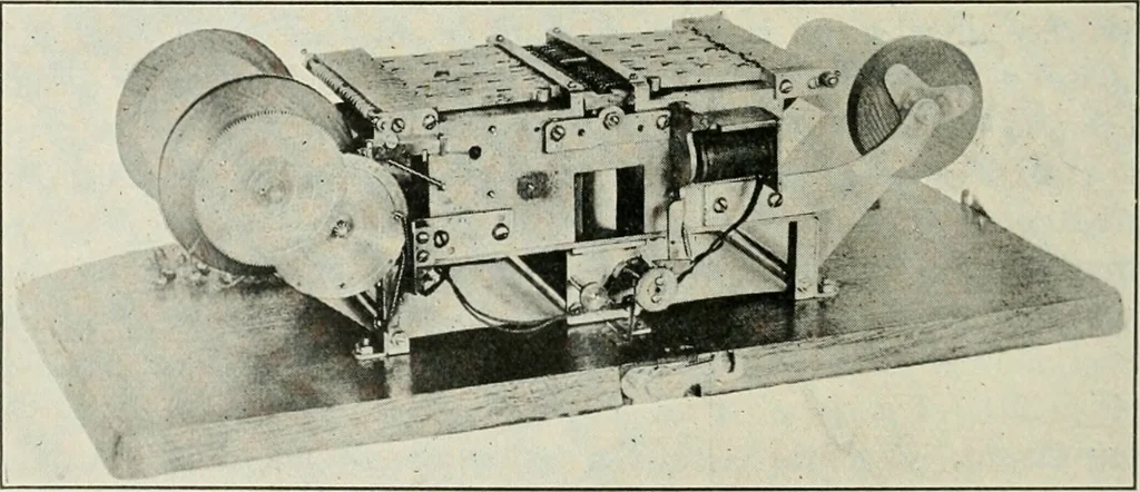 An illustration from Automatic telephony; a comprehensive treatise on automatic and semi-automatic systems, 1921, leaf 407