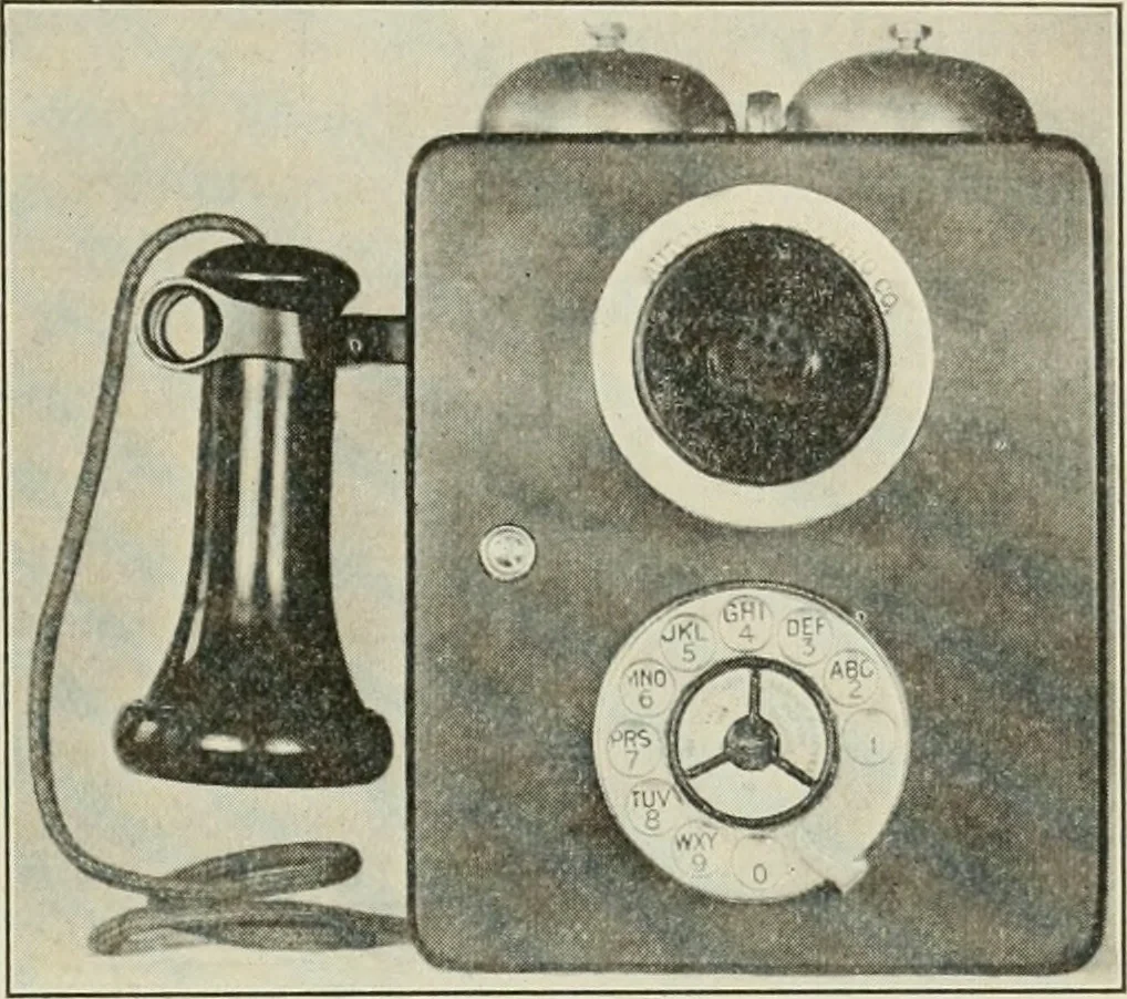 An illustration from Automatic telephony; a comprehensive treatise on automatic and semi-automatic systems, 1921, leaf 56