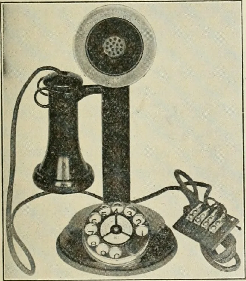 An illustration from Automatic telephony; a comprehensive treatise on automatic and semi-automatic systems, 1921, leaf 56