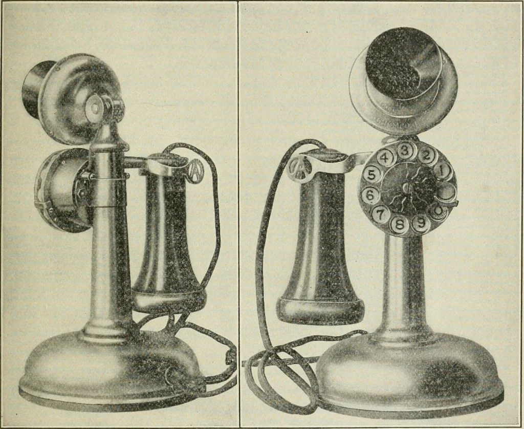 An illustration from Automatic telephony; a comprehensive treatise on automatic and semi-automatic systems, 1921, leaf 60