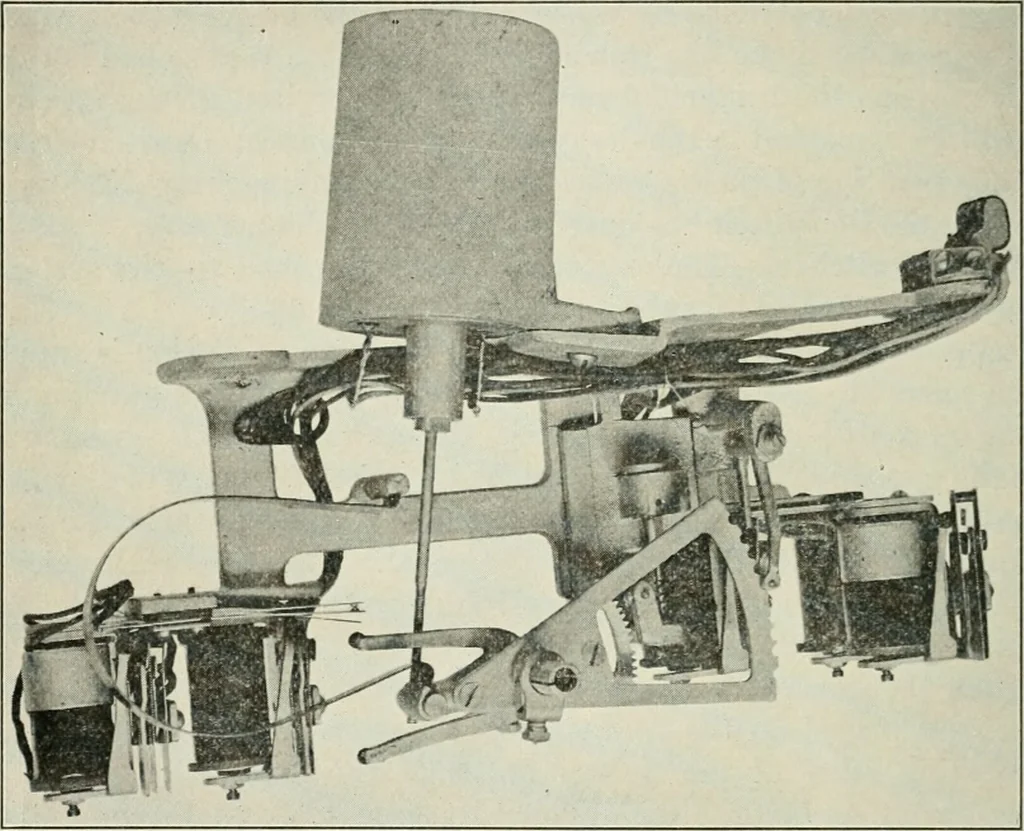 An illustration from Automatic telephony; a comprehensive treatise on automatic and semi-automatic systems, 1921, leaf 67