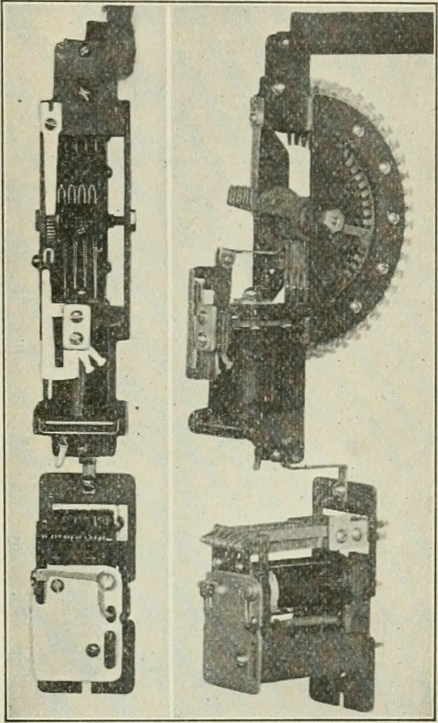 An illustration from Automatic telephony; a comprehensive treatise on automatic and semi-automatic systems, 1921, leaf 68