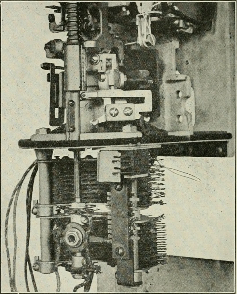 An illustration from Automatic telephony; a comprehensive treatise on automatic and semi-automatic systems, 1921, leaf 85