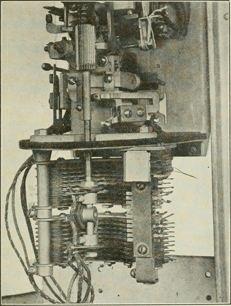 An illustration from Automatic telephony; a comprehensive treatise on automatic and semi-automatic systems, 1921, leaf 86