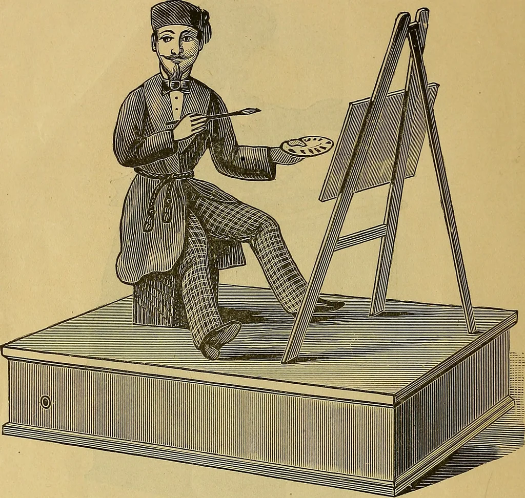 An illustration from The Automatic toy works, 1882, leaf 15