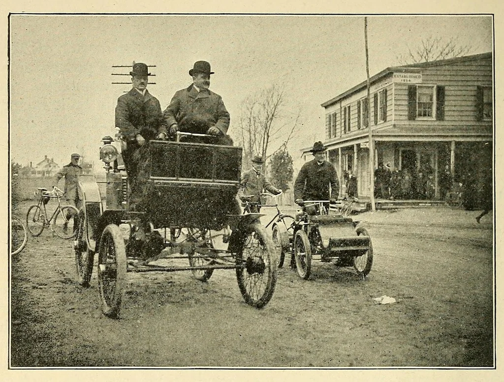 An illustration from The Automobile magazine, 1899, leaf 152