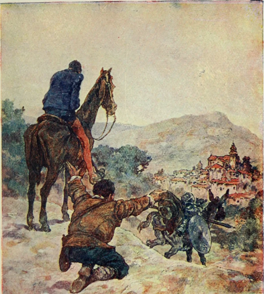 An illustration from Aventuras de Don Quijote, 1600, leaf 290
