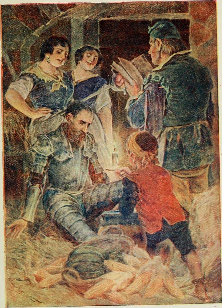 An illustration from Aventuras de Don Quijote, 1600, leaf 34
