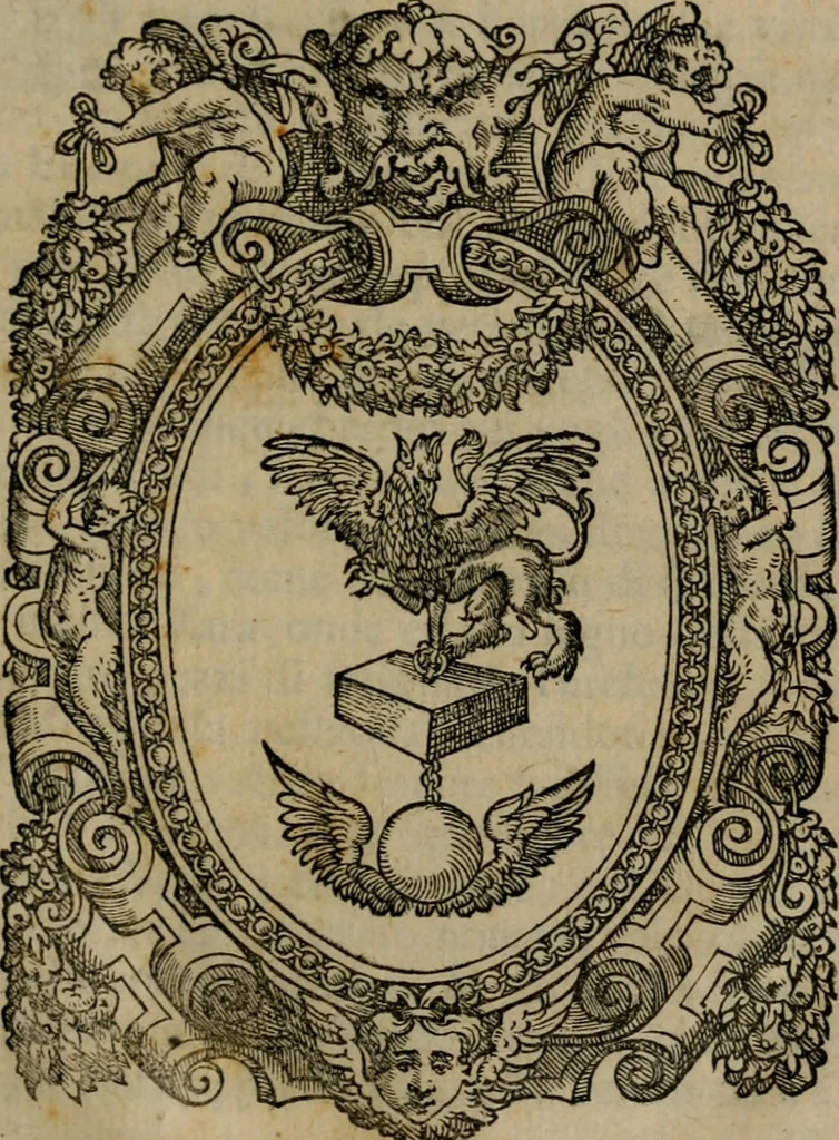 An illustration from Avertimenti et essamini intorno a quelle cose che richiede a vn bombardiero : cosi circa all'artegliaria, come anco a fuochi arteficiati, 1567, leaf 4