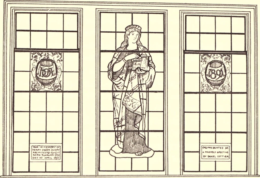 An illustration from Catalogue of the Avery architectural library. A memorial library of architecture, archæology, and decorative art, 1895, leaf 14