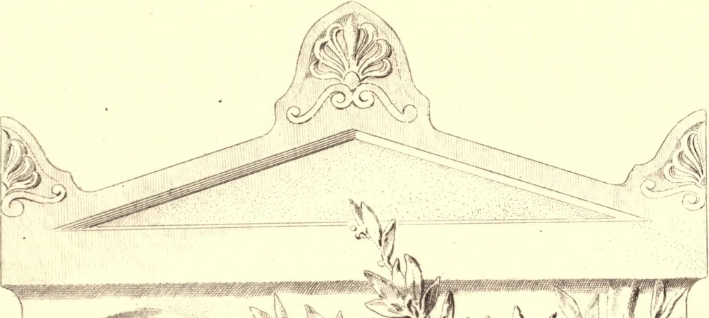 An illustration from Catalogue of the Avery architectural library. A memorial library of architecture, archæology, and decorative art, 1895, leaf 9