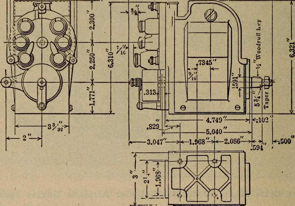 An illustration from Aviation engines; design--construction--operation and repair;, 1919, leaf 183