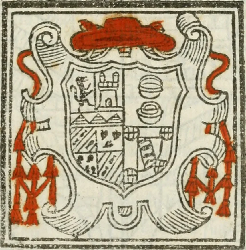 An illustration from Aviso de la sollennita e, festa fatta in la citta di Napoli : in lo giuramento & homaggio dato al serenissimo Filippo de Austria rè d'Inghilterra e, di Napoli &c. per li baroni del regno, 1554, leaf 6