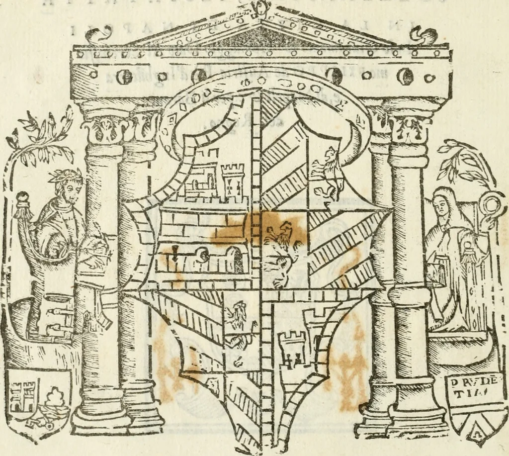 An illustration from Aviso de la sollennita e, festa fatta in la citta di Napoli : in lo giuramento & homaggio dato al serenissimo Filippo de Austria rè d'Inghilterra e, di Napoli &c. per li baroni del regno, 1554, leaf 7