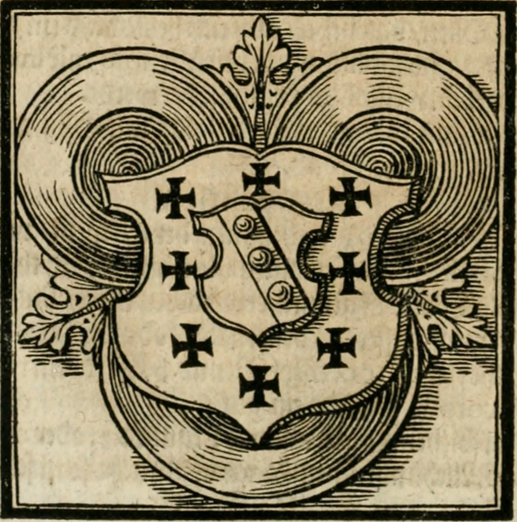 An illustration from Avrevm vellvs, oder, Guldin Schatz und Kunst-Kammer : darinnen der aller fürnemisten, fürtreffenlichsten, ausserlesenesten, herrlichisten und bewehrtesten Auctorum Schrifften und Bücher, aufs dem gar uralten Schatz der uberblibnen, verborgnen, hinderhaltenen Reliquien und Monumenten der Aegyptiorum, Arabum, Chaldaeorum & Assyriorum Königen und Weysen, 1708, leaf 147