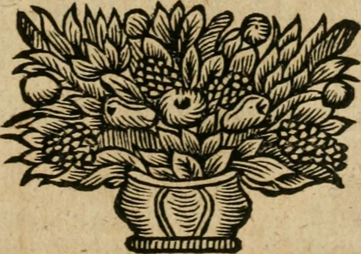 An illustration from Avrevm vellvs, oder, Guldin Schatz und Kunst-Kammer : darinnen der aller fürnemisten, fürtreffenlichsten, ausserlesenesten, herrlichisten und bewehrtesten Auctorum Schrifften und Bücher, aufs dem gar uralten Schatz der uberblibnen, verborgnen, hinderhaltenen Reliquien und Monumenten der Aegyptiorum, Arabum, Chaldaeorum & Assyriorum Königen und Weysen, 1708, leaf 180