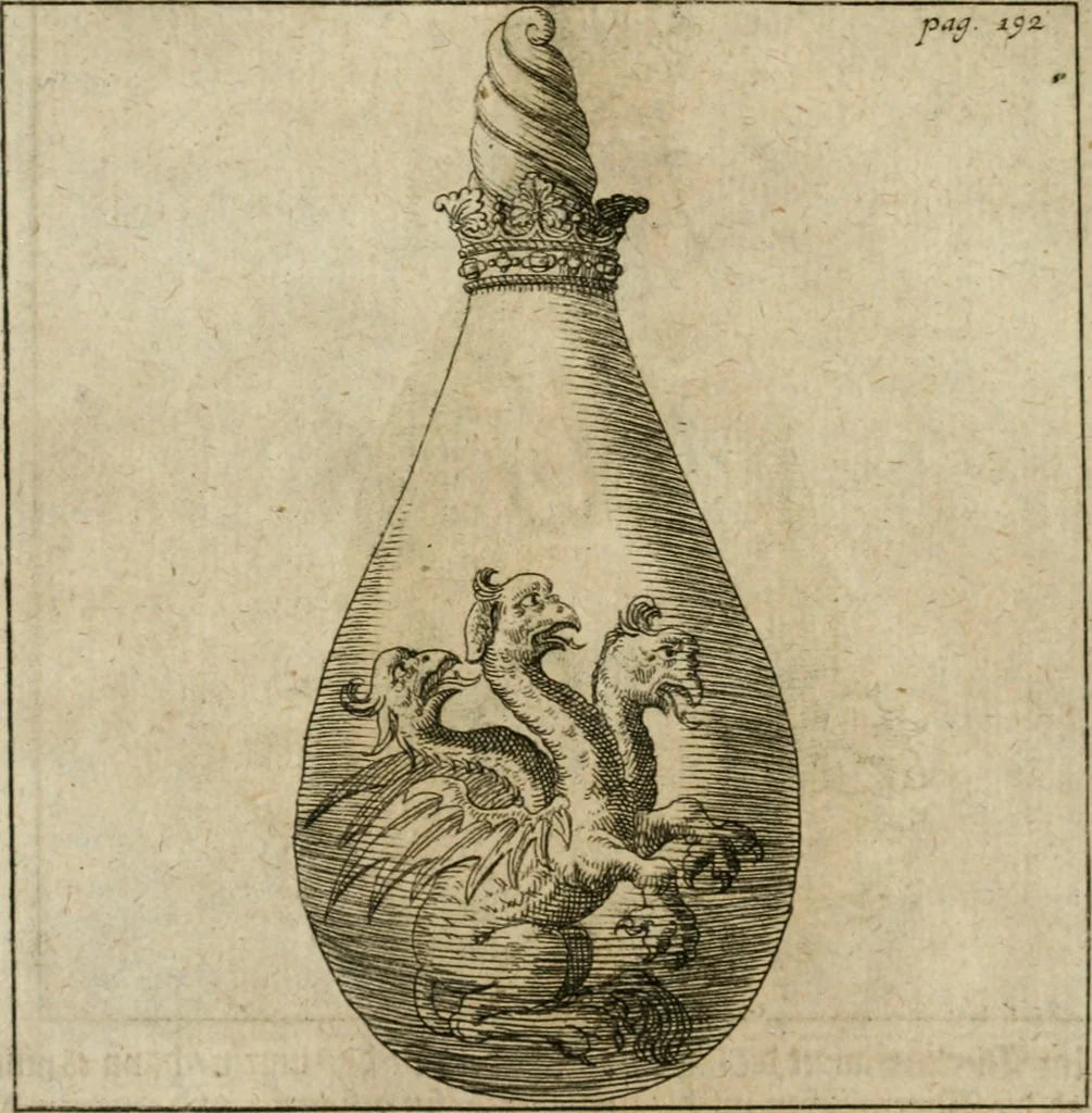 An illustration from Avrevm vellvs, oder, Guldin Schatz und Kunst-Kammer : darinnen der aller fürnemisten, fürtreffenlichsten, ausserlesenesten, herrlichisten und bewehrtesten Auctorum Schrifften und Bücher, aufs dem gar uralten Schatz der uberblibnen, verborgnen, hinderhaltenen Reliquien und Monumenten der Aegyptiorum, Arabum, Chaldaeorum & Assyriorum Königen und Weysen, 1708, leaf 211