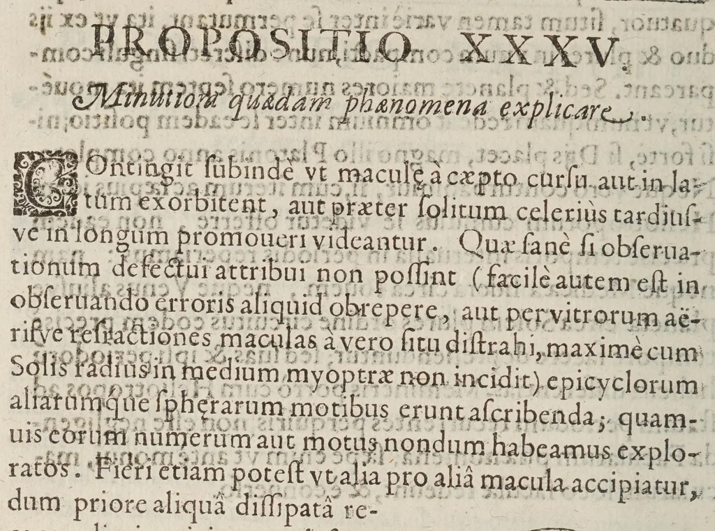 An illustration from Avstriaca sidera heliocyclia astronomicis hypothesibvs jlligata, 1633, leaf 158