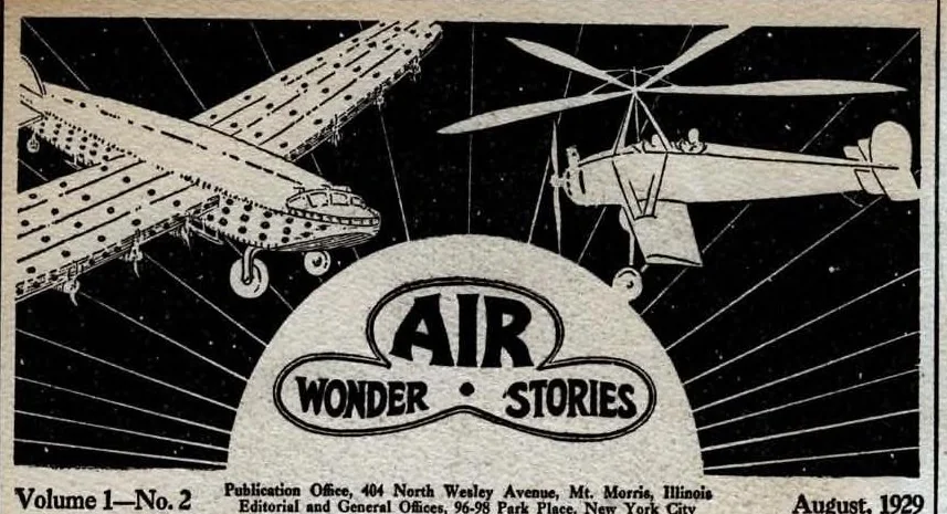 An illustration from Air Wonder Stories, Aug 1929, 1929, leaf 3