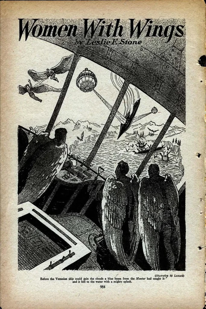 An illustration from Air Wonder Stories, May 1930, 1930, leaf 25