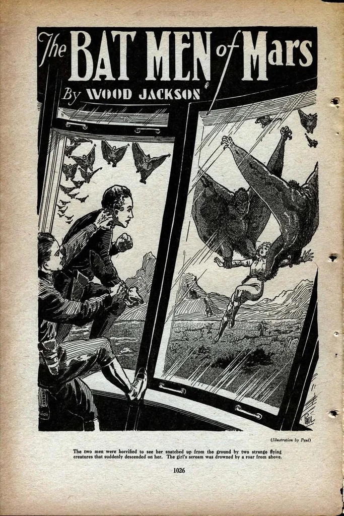 An illustration from Air Wonder Stories, May 1930, 1930, leaf 67