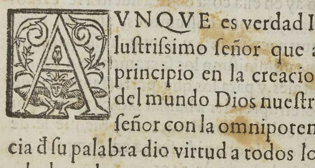 An illustration from Arte mexicana : compvesta por el padre Antonio del Rincon de la compañia de Iesus. Dirigido al illustrissimo y reuerendissimo S. don Diego Romano..., 1595, leaf 15