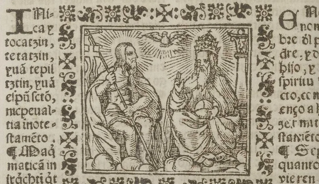 An illustration from Confessionario breue, en lengua mexicana y castellana, 1565, leaf 172