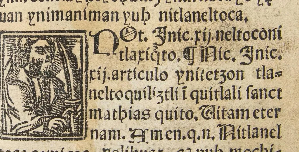 An illustration from Doctrina cristiana, 1553, leaf 50