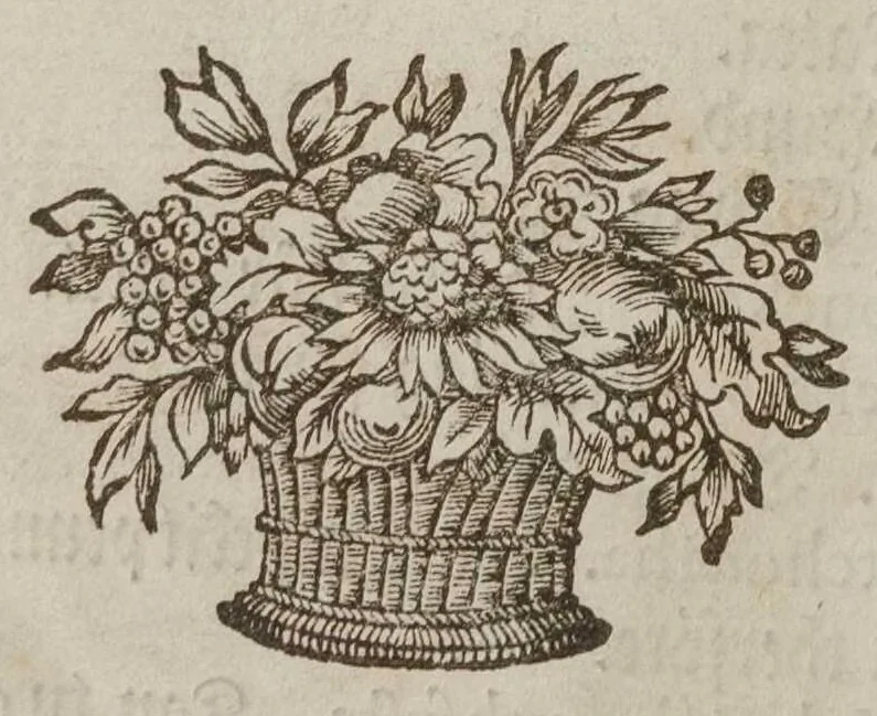 An illustration from Lutheri Catechismus öfwersatt på American-Virginiske språket, 1696, leaf 185