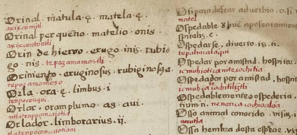 An illustration from Dictionarium ex Hisniensi in Latinum sermonem, 1540, leaf 247