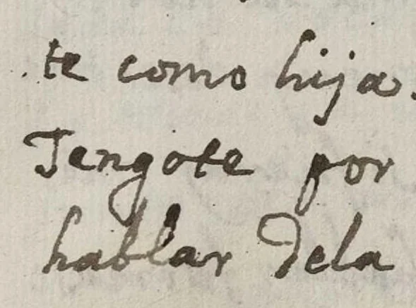 An illustration from Arte de la lengua teguima llamada vulgarmte. opata, 1700, leaf 279