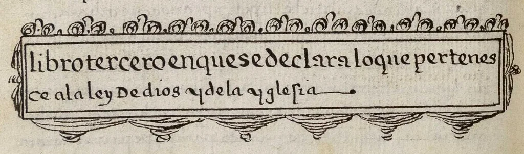 An illustration from Tratado de la doctrina, 1568, leaf 139