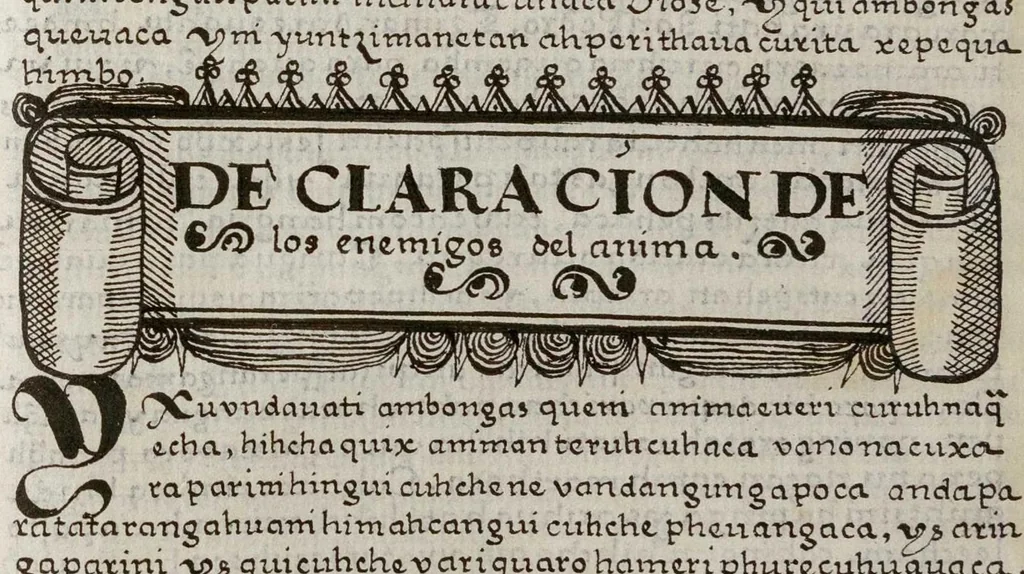 An illustration from Tratado de la doctrina, 1568, leaf 316