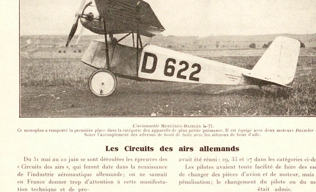 An illustration from L'Aʹeronautique, 1919, leaf 270