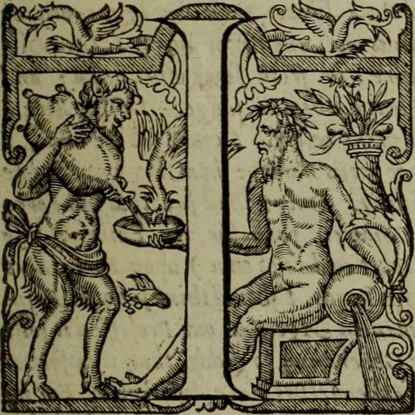 An illustration from Ayres and dialogues, : for one, two, and three voyces, 1653, leaf 12