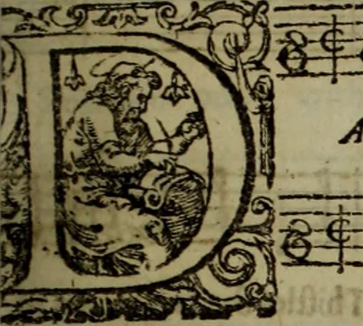 An illustration from Ayres and dialogues, : for one, two, and three voyces, 1653, leaf 130