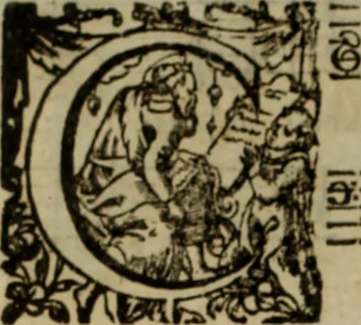 An illustration from Ayres and dialogues, : for one, two, and three voyces, 1653, leaf 169