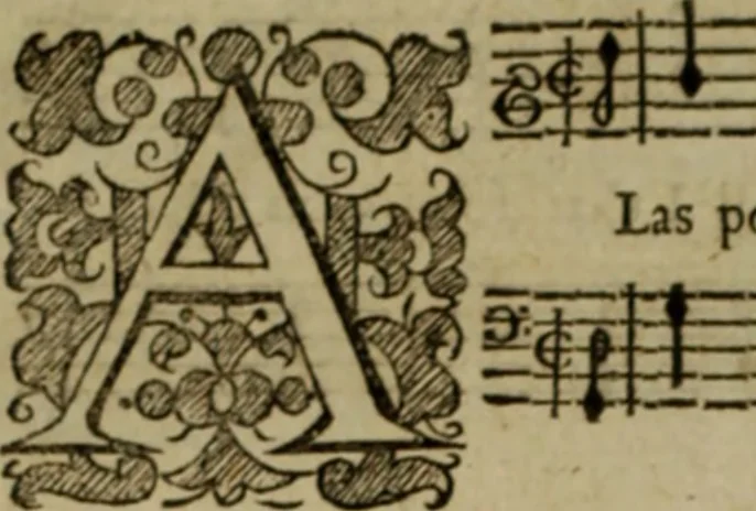An illustration from Ayres and dialogues, : for one, two, and three voyces, 1653, leaf 175
