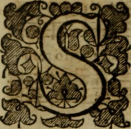 An illustration from Ayres and dialogues, : for one, two, and three voyces, 1653, leaf 205