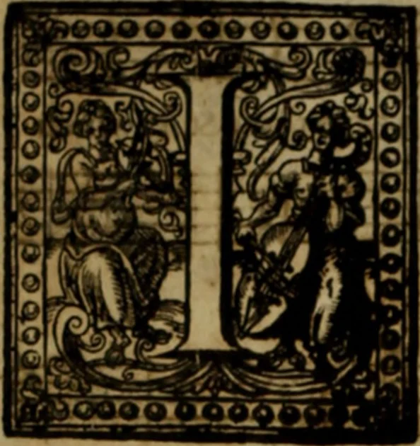 An illustration from Ayres and dialogues, : for one, two, and three voyces, 1653, leaf 207