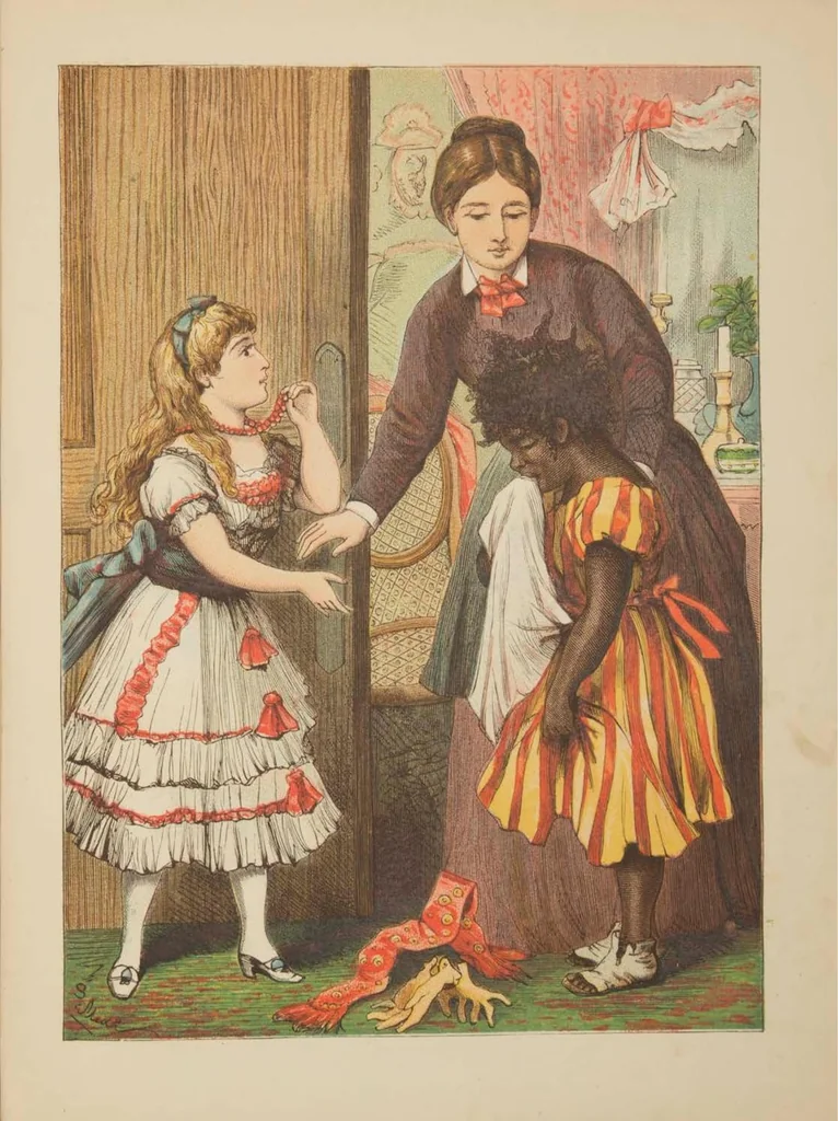An illustration from My new toy book, 1882, leaf 110