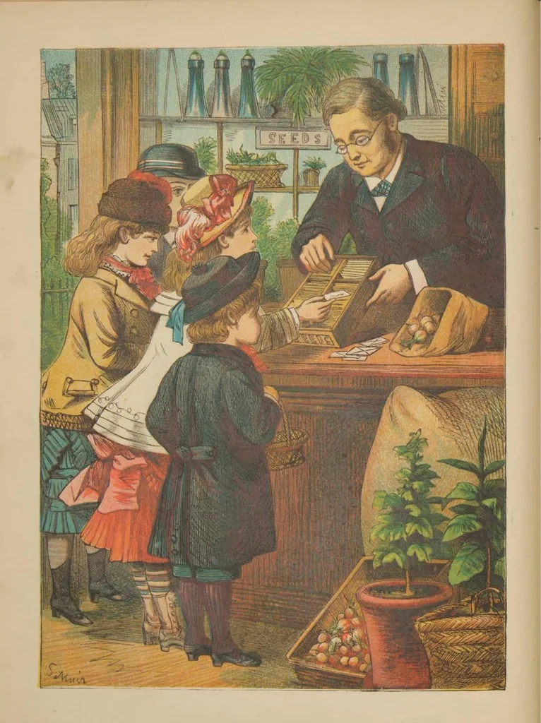 An illustration from My new toy book, 1882, leaf 19