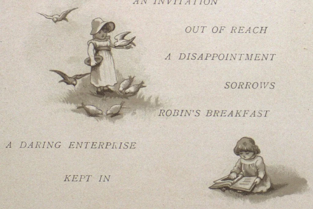 An illustration from All round the clock, 1887, leaf 11
