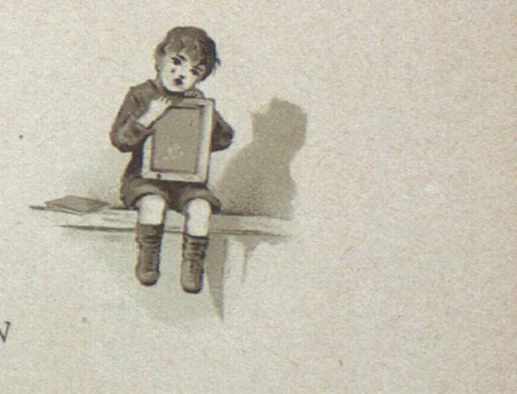 An illustration from All round the clock, 1887, leaf 12