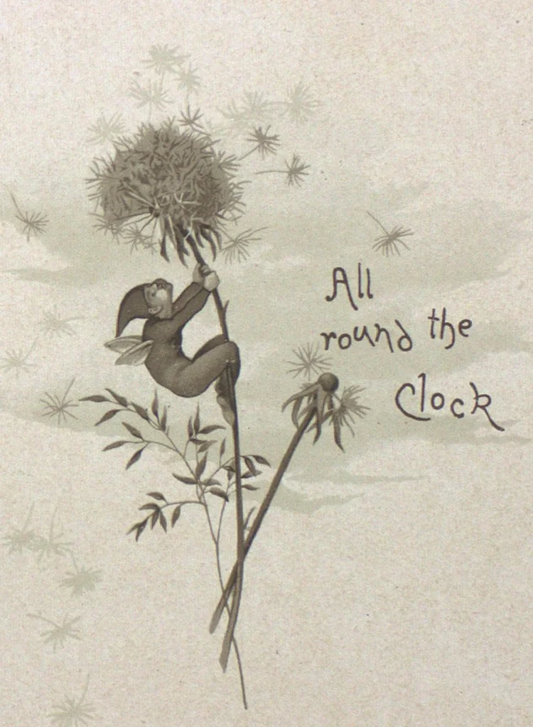 An illustration from All round the clock, 1887, leaf 4