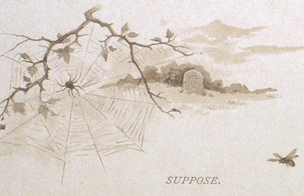 An illustration from All round the clock, 1887, leaf 41