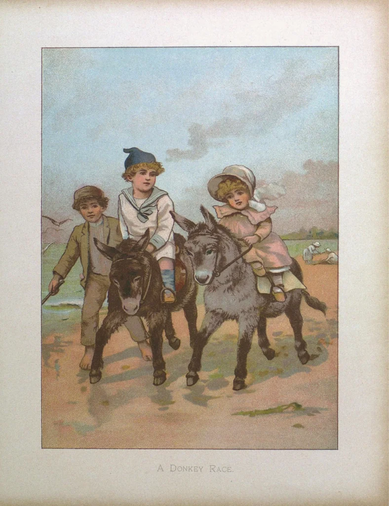 An illustration from All round the clock, 1887, leaf 45