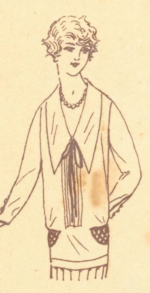 An illustration from Les tissus de Armand Hallenstein, 1920, leaf 1